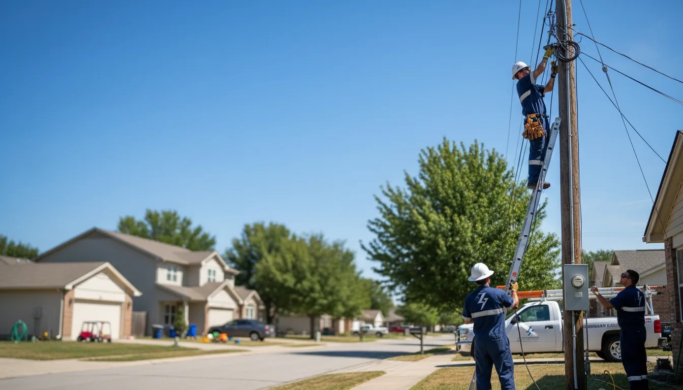 Residential electrician providing installation services in Brainard, NY